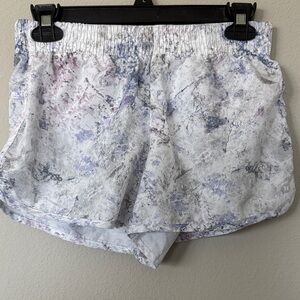 Ladies RBX Marble Print Running Shorts Sz Small
